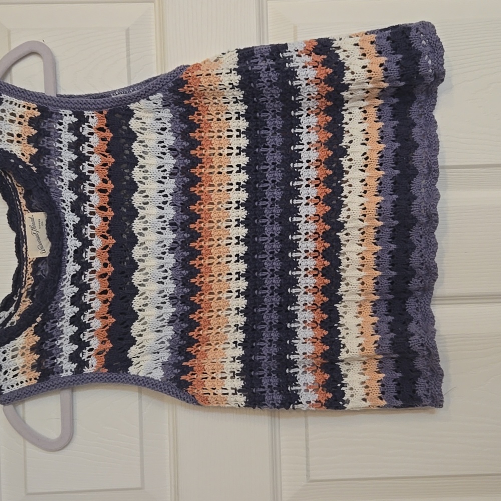 Open knit sleeveless